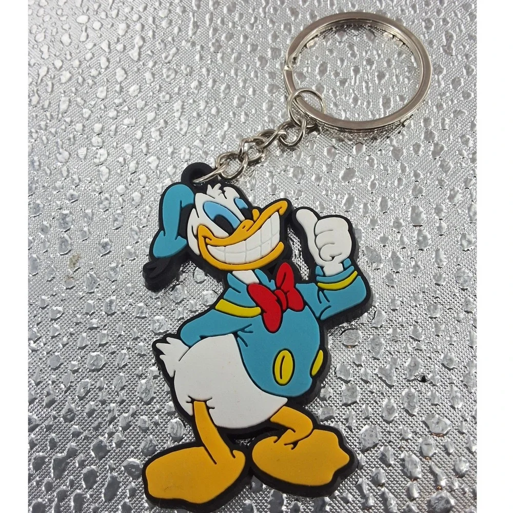 Disney Donald Duck Rubber Keychain Fob‎ Charms | Set of 2